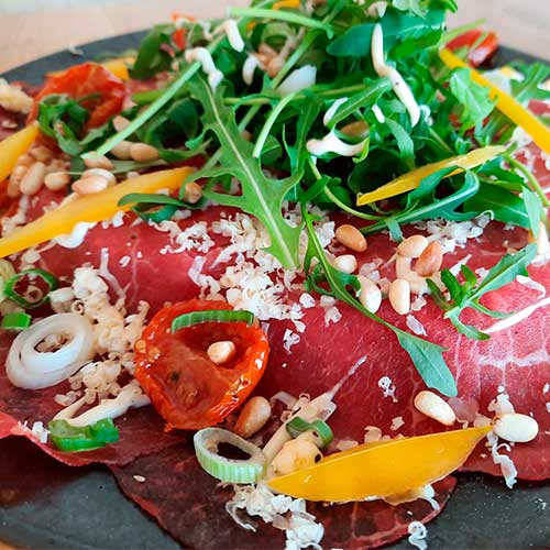 Broodje Carpaccio - Paviljoen Flonk - restaurant Blauwestad